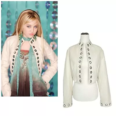 ASO Hannah Montana Alternate Season 1 Plus Size Leather Cropped Grommet Jacket • $120