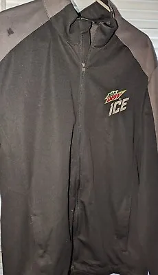 Port Authority Mountain Dew Ice Jacket Windbreaker Men's Size Large Black Gray • $12