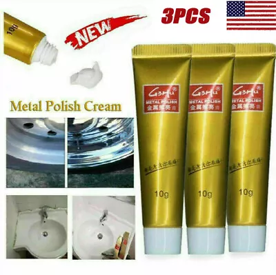  3X Ultimate Metal Polish Cream Steel Ceramic Watch Polishing Paste Descaling • $4.74