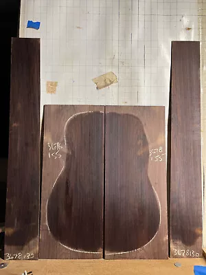 Very Dark Purple Madagascar Rosewood Guitar Set Luthier Tonewood Back Sides • $530