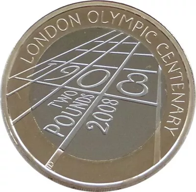 2008 Royal Mint London Olympic Games Centenary £2 Two Pound Proof Coin • £0.01