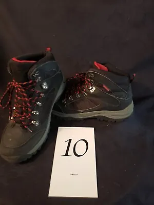Mossimo Men's Waterproof Winter Hiking Hunting Boots Shoes Red Black Size 10.5 • $25