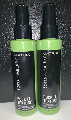 $21.99 • Buy (2) Matrix Total Results Rock It Texture Sea Salt Spray 4.2 Oz