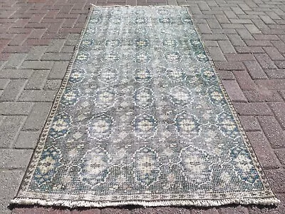 Bedroom Rug Turkish Carpet Small Rug Distressed Wool Rug Vintage Carpet 37 X74  • $101.15