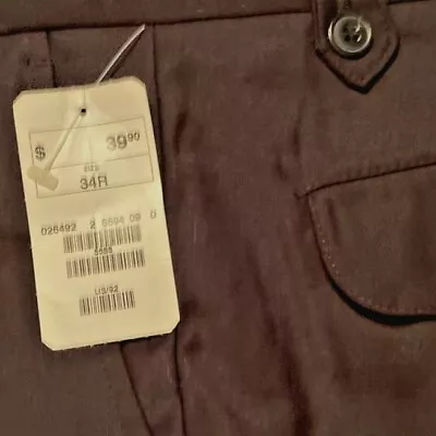 H&M ~  Men's ~ 34 X 34~ Pants ~ BLACK W/ Button Belt Loops & Pockets ~ NEW W TAG • $19.99