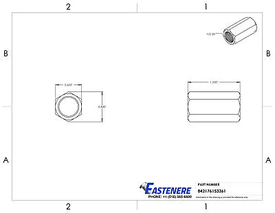 Coupling Nut Stainless Steel Threaded Rod Extension All Size And Quantities • $22.13