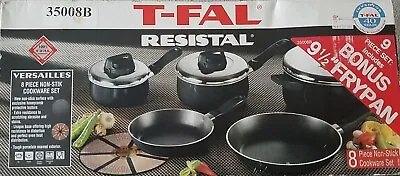 Vintage T-FAL Resistal 9 Piece Cookware Set New In The Box • $125