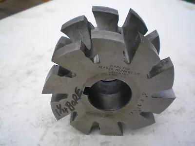 HORIZONTAL MILLING CUTTER CONCAVE RADIUS 3 1/2 X 1 X 1 1/4 BORE MILLING TOOLING • £18