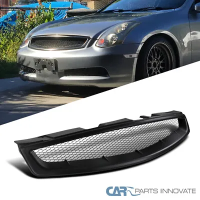 Fit 03-07 Infiniti G35 2Dr Coupe Black ABS Front Hood Mesh Style Grill Grille • $92.95