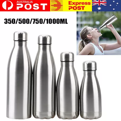 $14.24 • Buy Stainless Steel Vacuum Water Bottle Insulated Sports Drink Cup Flask