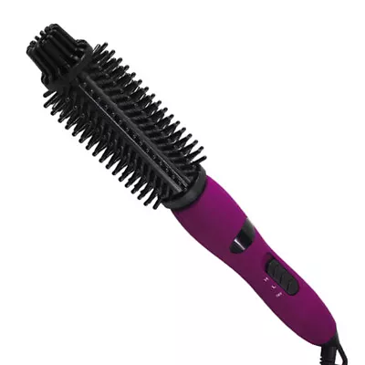 Curling Iron Brush Hair Curler Brush Hot Brush Styling Dryer Tool+Adapter Plugs • $32.39