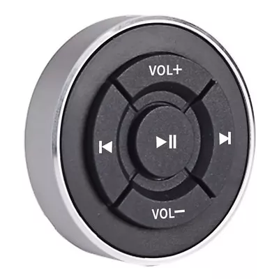 Wireless Car Steering Wheel Button Remote Control Black For IOS Android Phone • $28.66