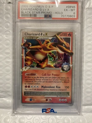 $74.99 • Buy Charizard G Lv.X #DP45 Black Star Promo Holo - PSA 6 SWIRL  2009 Pokemon TCG