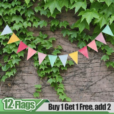 £4.15 • Buy 4M Triangle Flags Bunting Banner Outdoor Bunting For Garden Waterproof