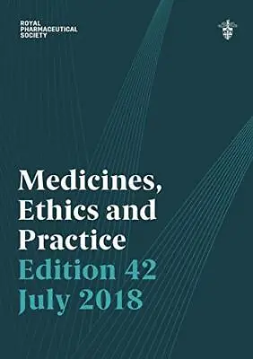£4.62 • Buy Medicines, Ethics And Practice 2018..., Royal Pharmaceu