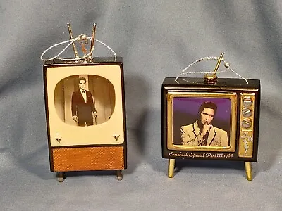 Bradford Exchange Elvis Presley Greatest TV Moments Christmas Ornaments Set 2004 • $29.99