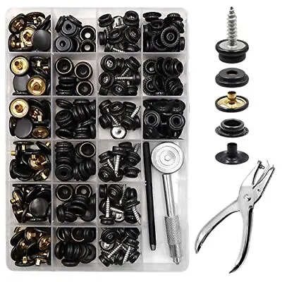 Canvas Snap Kit 274 Pcs Metal Screws Snaps Marine Grade Stainless Steel Snaps Bo • $25.63