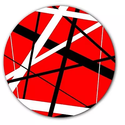 Stripes EVH #1 Guitar 7  Inch Slipmat Portablism Turntable Slip Mat DJ X1 • $11.99