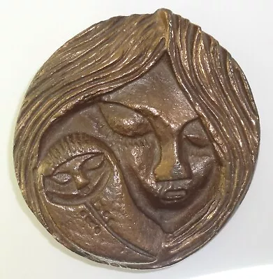 Vintage Bronze Mexico MCM Modernist Mother & Child Signed Numbered Foundry Mark • $71.95