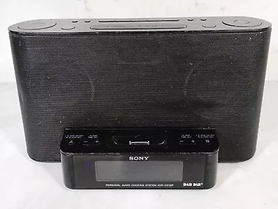 Sony DAB/FM Radio Alarm XDR - DS12iP Sony XDR-DAB+ Digital FM Ipod 30 Pin Dock • £18.99