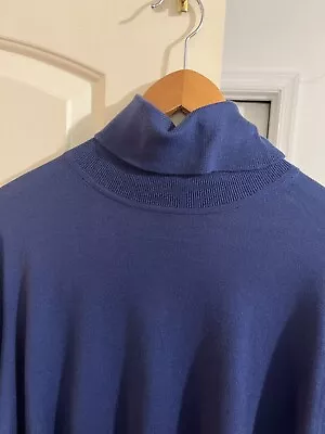 Paisley & Gray Men's Size 2XL Blue Slim Fit Turtleneck Sweater Lightweight • $29.99