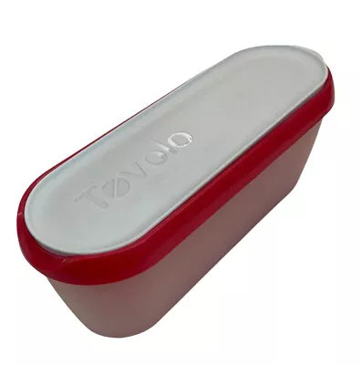 Tovolo Glide A Scoop Non-Slip Base Insulated Ice Cream Tub Raspberry Tart New • £12.44