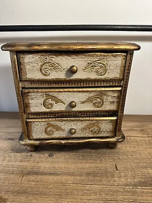 Vintage Florentine Wood Music Jewelry Box Made In Japan • $45