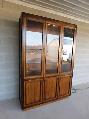 Mid-Century Modern Mahogany China Cabinet By Davis Cabinet Company  B  • $995