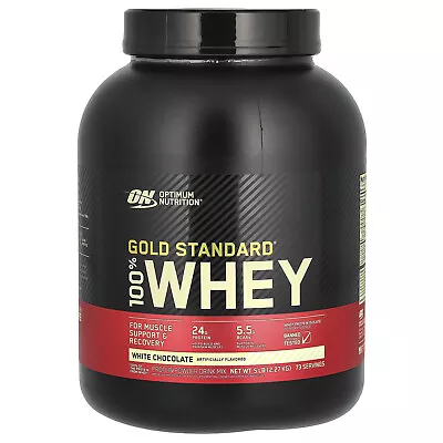 Gold Standard 100% Whey White Chocolate 5 Lb (2.27 Kg) • $89.63