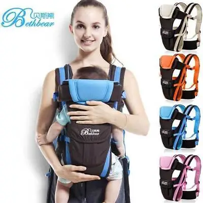 Kid Pouch Newborn Baby Front Carrier Backpack Infant Bag Breathable Ergonomic • £17.99