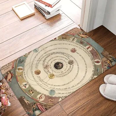 Mystery Tarot Card Kitchen Carpet Vintage Zodiac Circle With Flannel Mat Welcome • $8.79