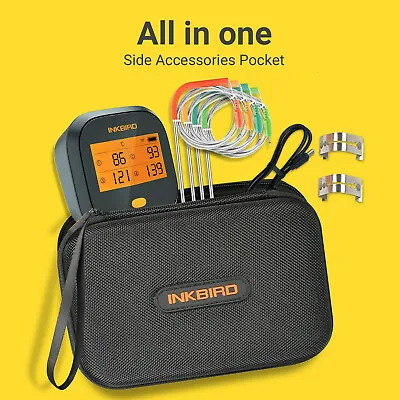 £109.99 • Buy Inkbird WiFi Meat Roast Thermometer +Carrying Case Rechargeable Cooking Grilling