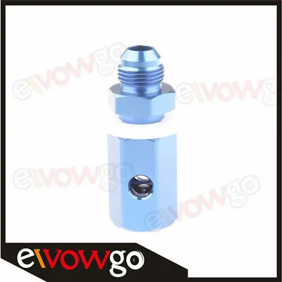 8AN AN8 AN-8 Aluminum Fuel Cell Safety Roll Over Vent Valve Fitting Adapter Blue • $14.33