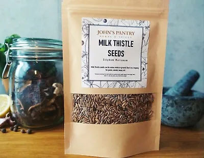 Milk Thistle Seeds ( Silybum Marianum )  100% Natural  Ostropest 50g - 1kg • £3.95