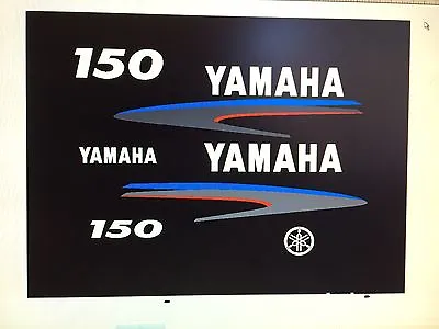 Yamaha Outboard Motor Decal Kit 150 Hp 2 Stroke Kit - Marine Vinyl NOT Ink-jet • $66.99