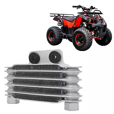 Engine Oil Cooler Radiator With Adapters Aluminum For 50‑250CC Motorcycle Dirt B • $28.94