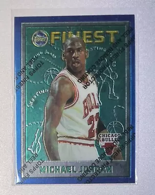 1995-96 Topps Finest Michael Jordan Chicago Bulls W/coating • $39.99