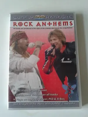 Sunfly Karaoke - Rock Anthems [DVD] - Brand New & Sealed • £5.75