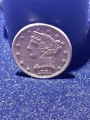 1881 S $5 Gold Liberty • $596.01