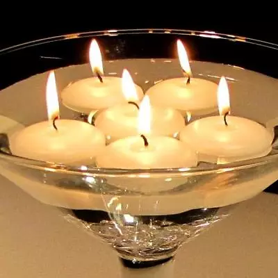 100 4cm Ivory Floating Candle Room Table Centrepiece Pool Pond Bath BULK BUY • $63.79