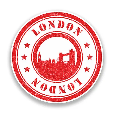 2 X London Vinyl Stickers Travel Luggage #7237Â  • £2.99