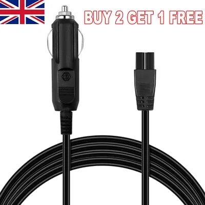 12 V DC 2 Pin Lead Cable For Cooler Cool Box Mini Fridge Wire In Car Outdoor • £3.57