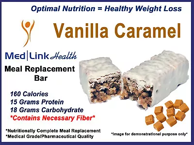 VANILLA CARAMEL BAR Weight Loss | 3 Boxes | SIMILAR TO Optifast® 800 • $67.99