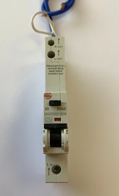 £13.89 • Buy Wylex 6amp Rcbo B Curve 6ka 30ma Nhxsbs1b06 (w473)