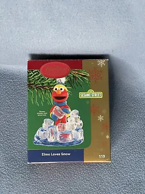 NEW Carlton Cards Elmo Loves Snow Sesame Street Christmas Ornament Heirloom 2004 • $21.99