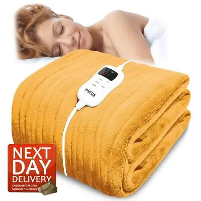 £49.95 • Buy Electric Blanket Heated Throw Ochre Yellow Gold