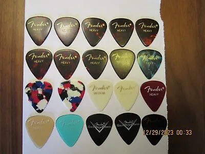 Lot Of 20 Fender Guitar Picks Some Vintage. Various Gauges - Mostly New RL5 • $9.99