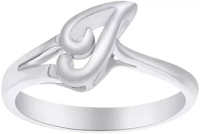 Simulated Diamond Initial Letter T  Ring In 925 Sterling Silver For Women's • $108.29