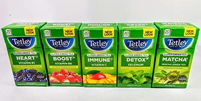 £23.32 • Buy Tetley Super Green Teas Heart,Detox,Boost,Sunshine,Immune, Functional Teas