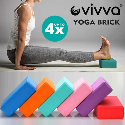 $4.99 • Buy VIVVA 2 / 4Pcs Yoga Block Brick Foaming Exercise Practice Fitness Gym Sport Tool